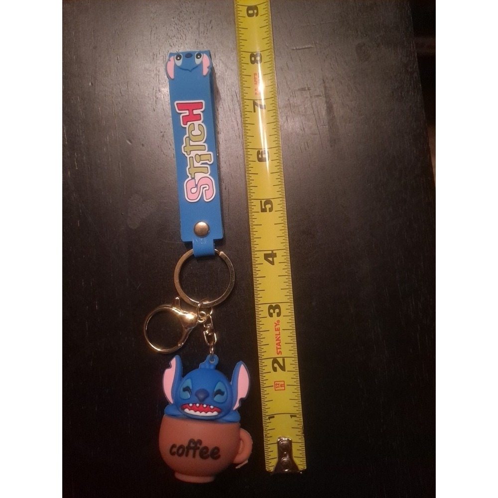 Disney Lilo & Stitch 3D PVC‎ Keychain Backpack Clip Keyring Pendant Wristlet